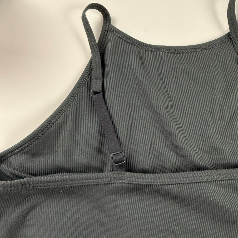 Girlfriend Collective Marlow Ribbed Bodysuit High Neck Women’s Black XXL - Picture 5 of 8